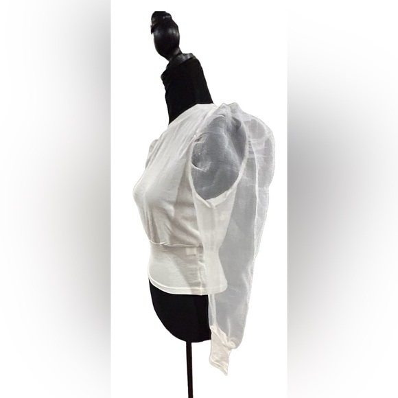 🔥NWT! NASTY GAL “SHEAR COMES OUR GIRL” WHITE CROPPED KNIT SWEATER! 🔥 - Picture 12 of 15